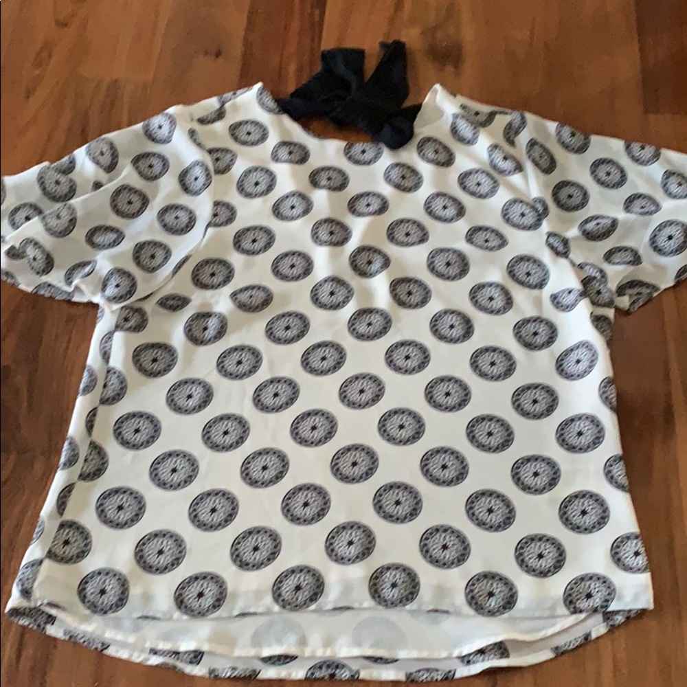 H&M tie back Blouse